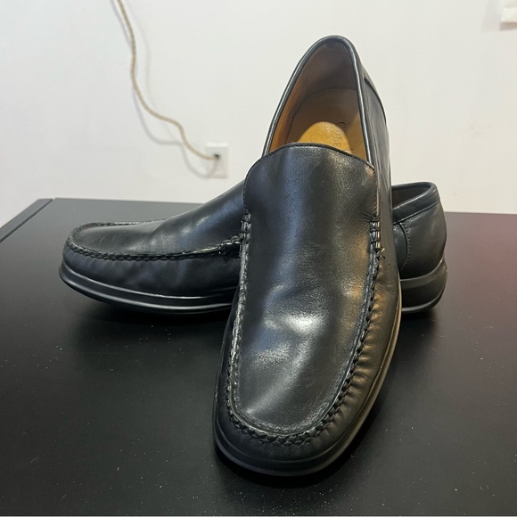 Cole Haan Classic Black Leather Slip-Ons Driving Loafers  Mens 11 - Picture 5 of 16